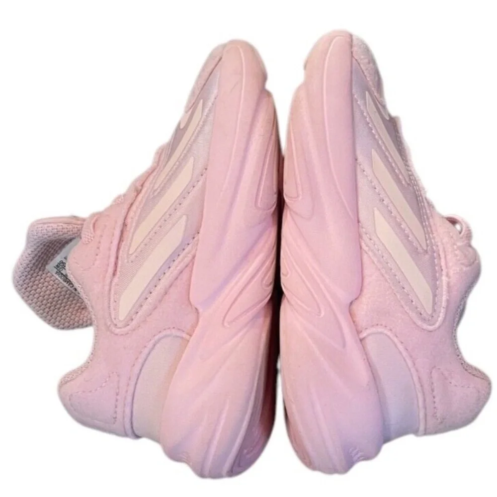 Adidas Ozelia Shoes TODDLER  Sz 9K Pink‎ Mesh Trainers Lace Up Sneakers